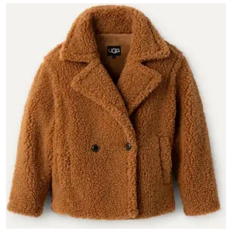 UGG GERTRUDE SHORT TEDDY COAT